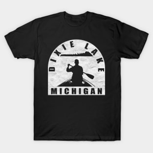 Dixie Lake Canoeing Michigan T-Shirt
